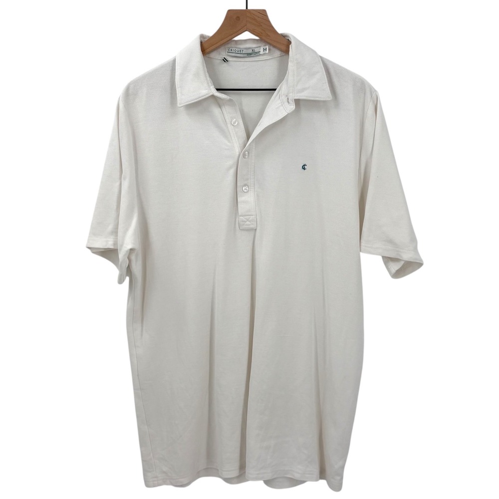 Criquet Polo Shirt Mens‎ XL White
Pima Cotton Golf 4 Button Embroidered Logo